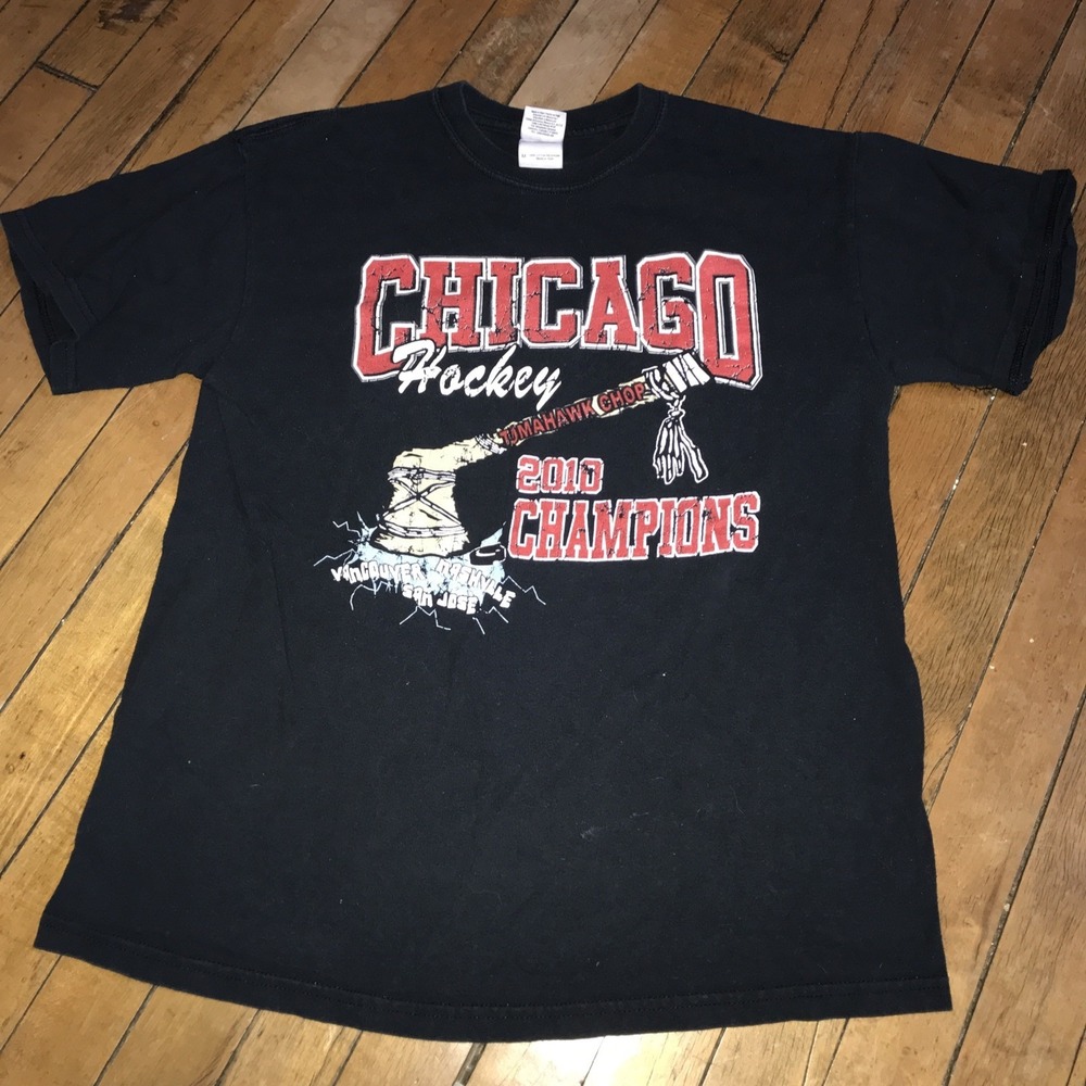Chicago Blackhawks 2010 Champions Tee Adult Medium